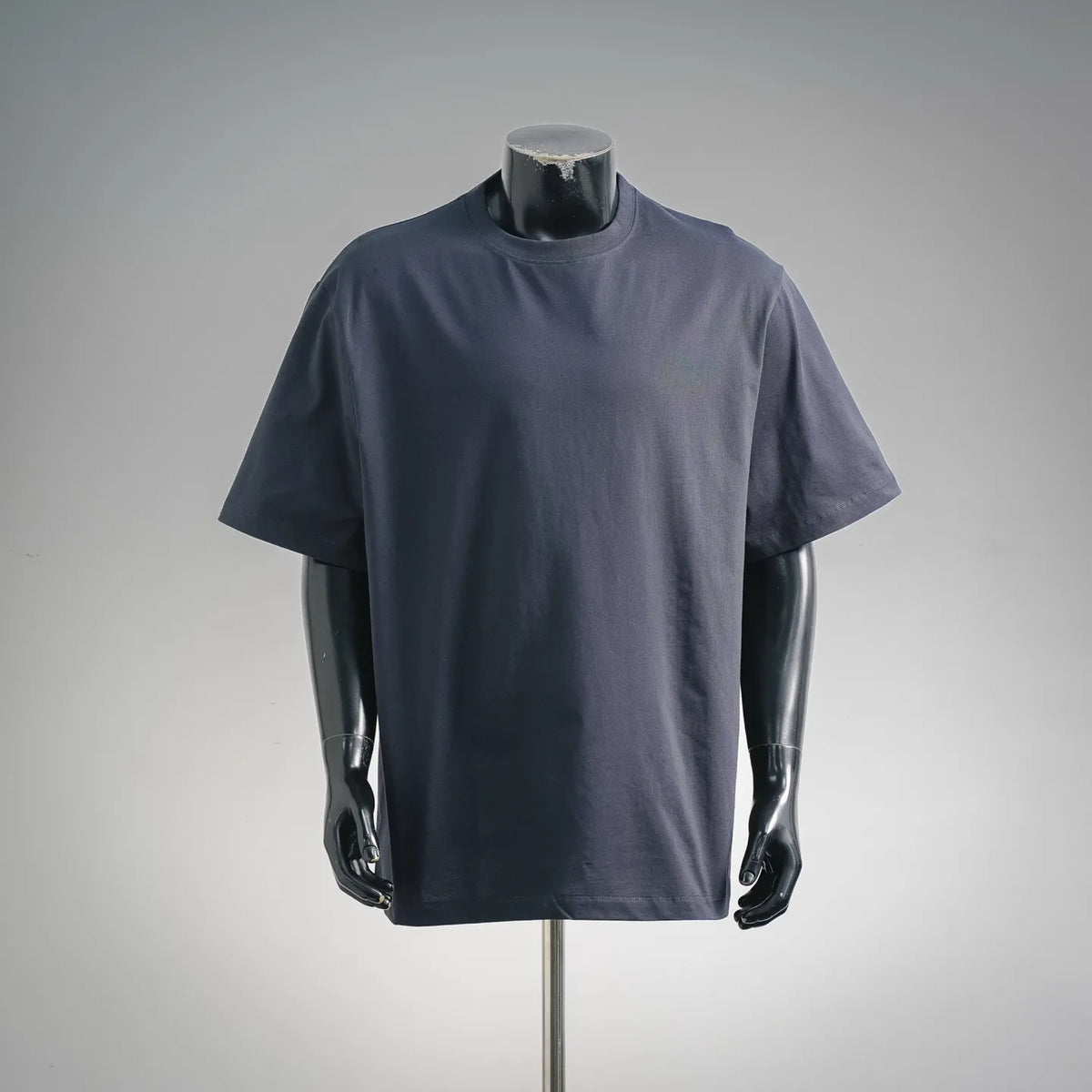 LOEWE short-sleeve crewneck T-shirt on a mannequin, dark blue