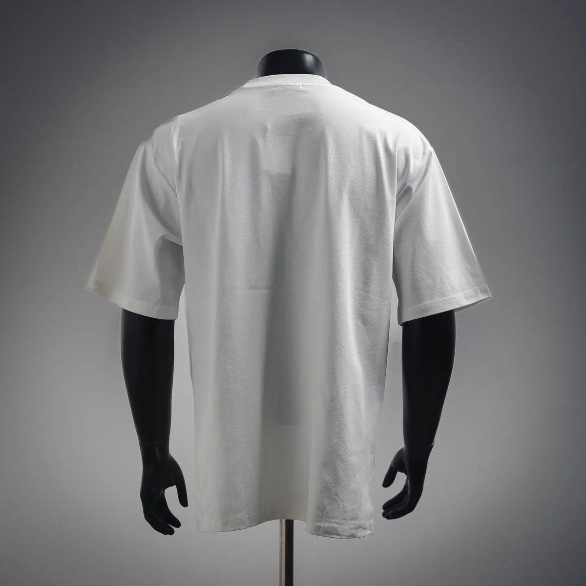 White LOEWE short-sleeve T-shirt, plain back view on mannequin