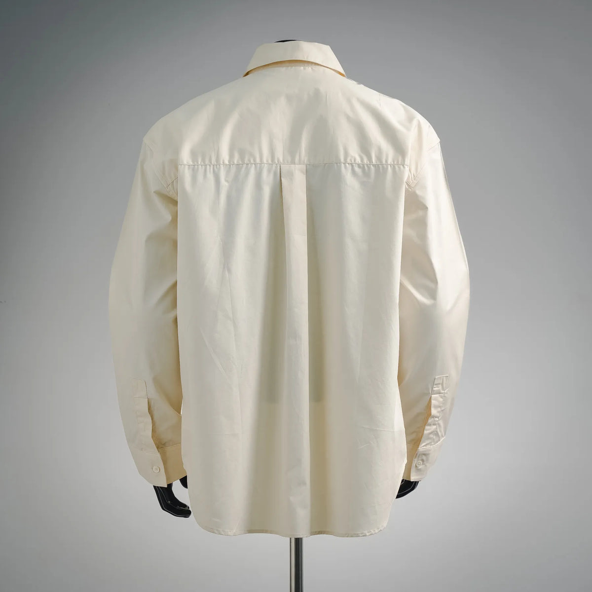 LOEWE long-sleeve button-up shirt back view in off-white