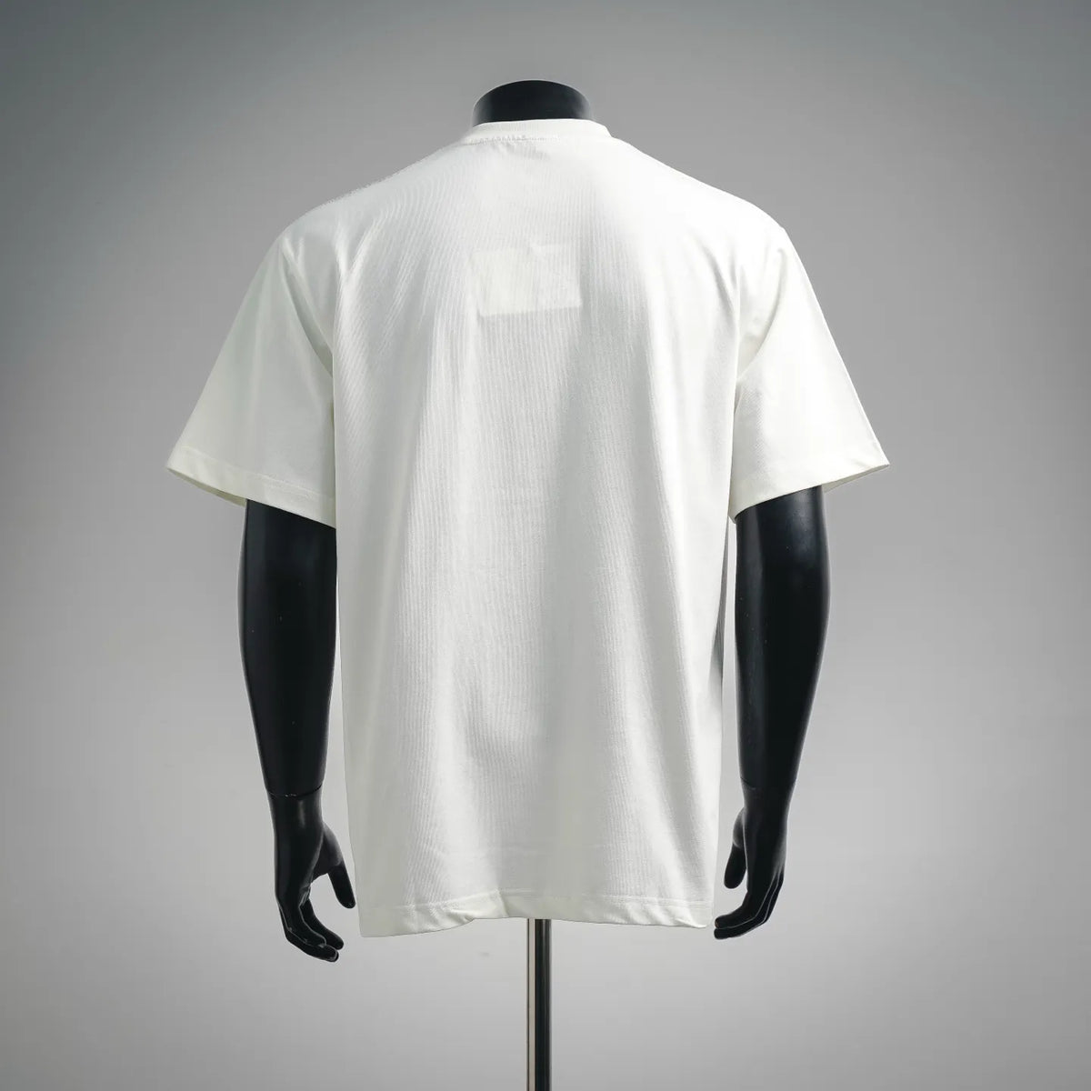White LOEWE short-sleeve T-shirt on mannequin, back view