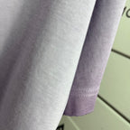 Off-White T-shirt fabric and hem, lavender