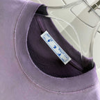 Off-White T-shirt collar tag and inside neck, lavender