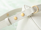 Louis Vuitton bag leather strap with gold hardware and buckle ring