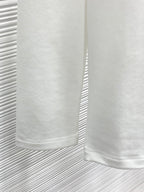 Versace white crewneck T-shirt lower body and straight hem