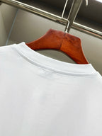 White short-sleeve T-shirt crewneck with no visible front print