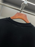 Black Burberry T-shirt crew neck on hanger