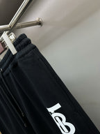 Burberry dark navy track shorts with elastic waistband and TB logo