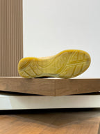 Burberry sneaker outsole, yellow rubber with textured tread