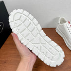Unisex sneakers outsole, white tread pattern on thick rubber sole