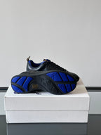 Burberry sneakers sole, dark outsole with blue tread and lace-up upper
