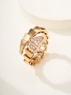 Bvlgari watch, gold-tone link bracelet with square pavé bezel and gemstone accents