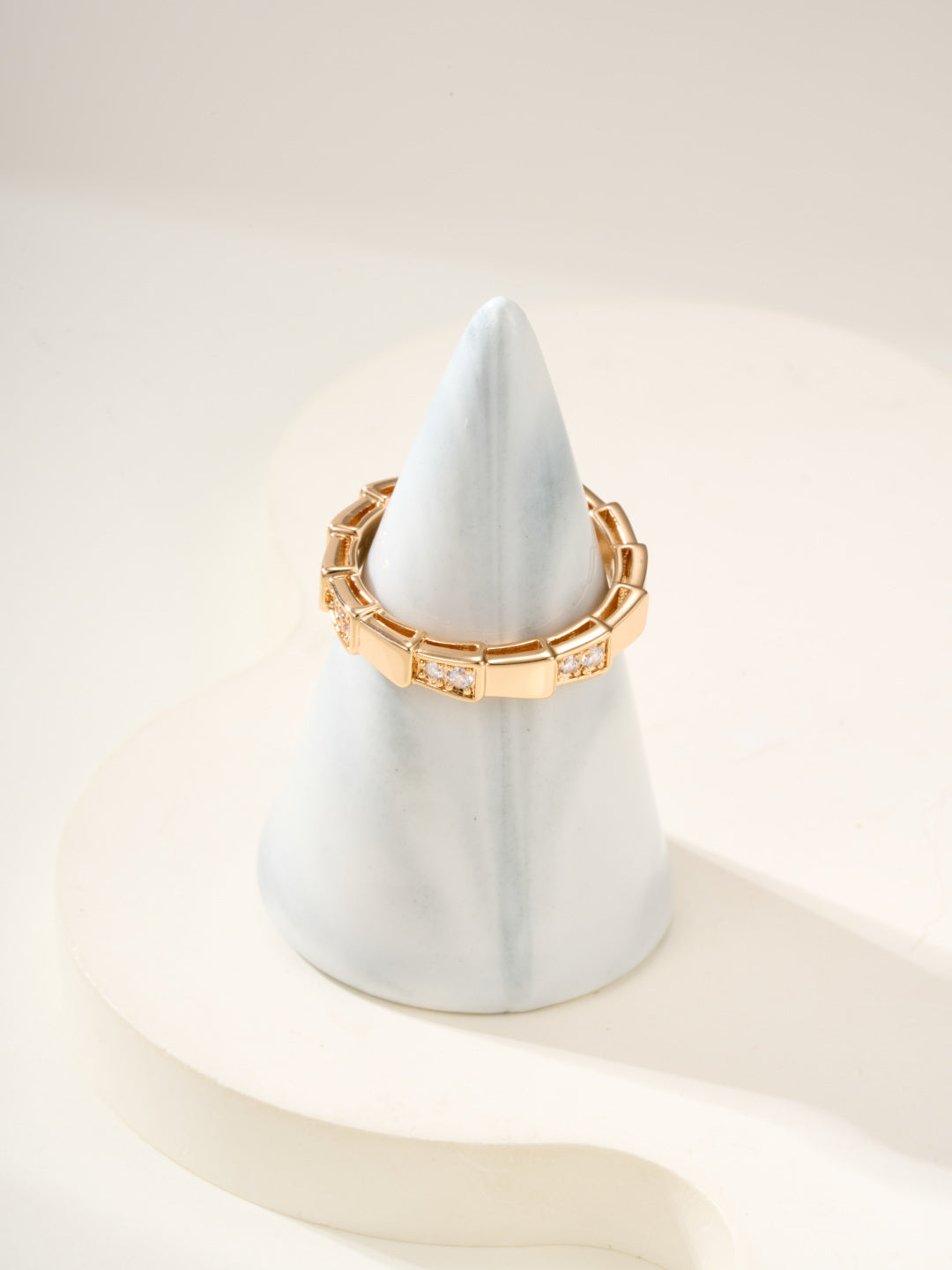 Bvlgari gold bangle bracelet with gem pavé rectangular links