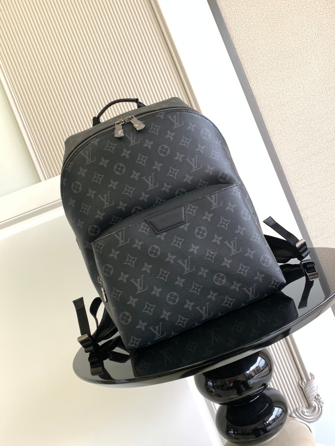 Louis Vuitton monogram backpack with top handle and two front straps