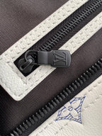 Louis Vuitton monogram bag zipper tab, black hardware with embossed mark