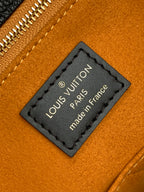 Louis Vuitton Paris made in France leather tag on tan lining