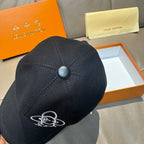 Louis Vuitton cap, black with snap button top and small embroidered logo