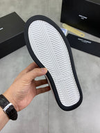 YSL unisex sneaker outsole, white tread with dark edge border