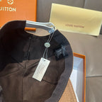 Louis Vuitton monogram cap, black with fabric strap and hanging tag
