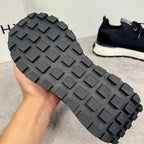 Black Givenchy sneakers outsole with square tread pattern for traction