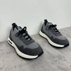 Givenchy sneakers, dark gray and light gray panels, black laces, white midsole