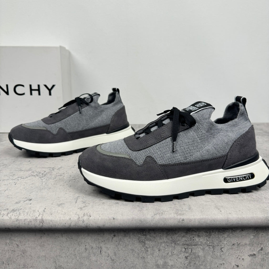 Givenchy slip-on sneakers in dark gray with black accents and white outsole