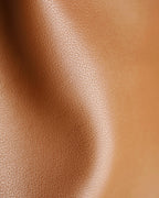 YSL brown leather bag close-up of fine pebbled texture