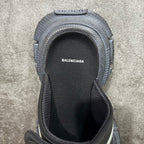 Balenciaga sandals inner view with BALENCIAGA logo on black lining