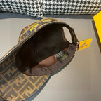 Fendi monogram cap interior with adjustable strap and FENDI tag