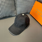 Louis Vuitton baseball cap in dark charcoal, curved brim and small top button