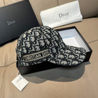 Dior baseball cap with Dior monogram print and front “CHRISTIAN DIOR” logo