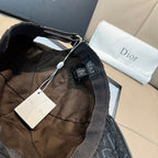 Dior cap interior view with fabric lining and hanging price tags