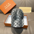 Louis Vuitton monogram-print baseball cap with curved brim and adjustable strap