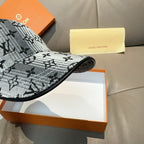 Louis Vuitton monogram-print baseball cap side profile with curved brim