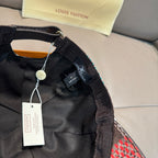 Black cap strap and inner label with hanging tag