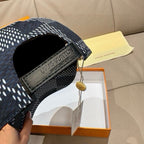 Louis Vuitton baseball cap, adjustable strap with LV-engraved patch and gold tag