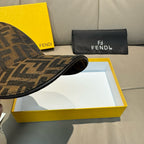 Fendi baseball cap with FF monogram and curved brim detail