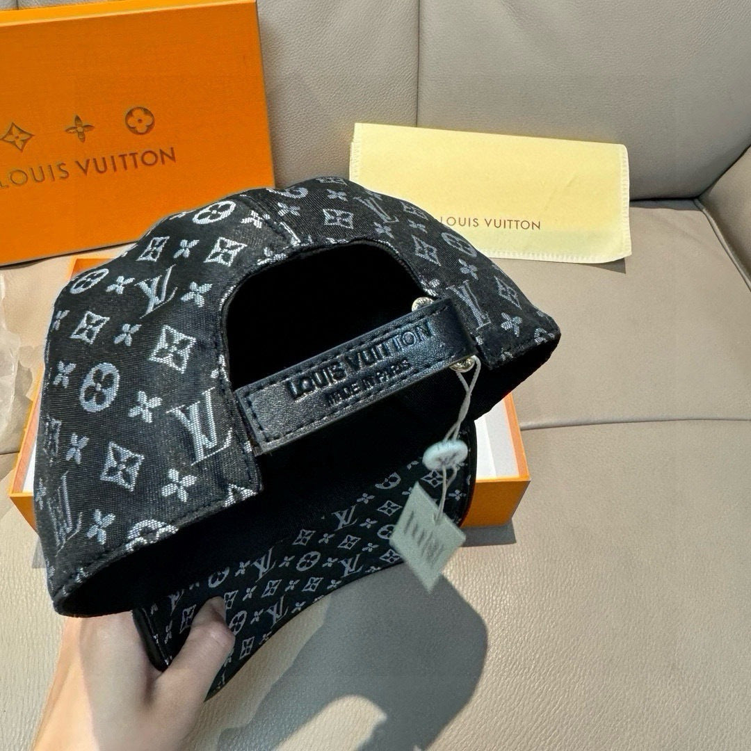 Louis Vuitton monogram baseball cap, dark navy with adjustable strap