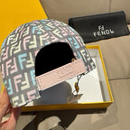 Fendi FF baseball cap showing inner band and adjustable strap