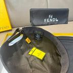Fendi cap interior with adjustable strap and Fendi-branded tags