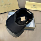 Dark baseball cap inside view with brim edge and hang tag