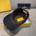 Fendi cap inside view with adjustable strap and Fendi-branded hang tag