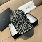Dior baseball cap with Dior monogram pattern and curved bill