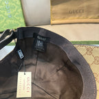 Gucci cap inner lining with Gucci label and adjustable strap