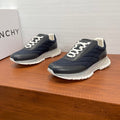 Givenchy quilted sneakers in navy with white laces and clear chunky sole