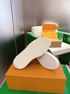 Louis Vuitton sneaker outsoles, white rubber tread with partial logo
