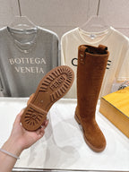 Brown boot tread sole with Fendi logo grip pattern