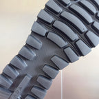 Prada sneaker outsole tread with block pattern, dark gray