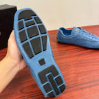 Light blue unisex sneaker outsole with grid tread and raised rubber sections