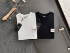 Set of white and black long-sleeve shirts with Fendi logo patches