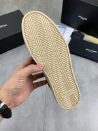 Beige rubber outsole of SAINT LAURENT sneakers with herringbone tread